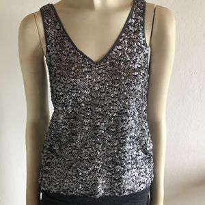 Banana Republic multimedia sequined tank top